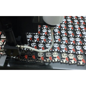 熊貓鑰匙扣點膠